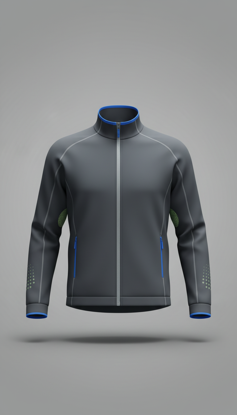 Technical Training Jacket with Laser Venting